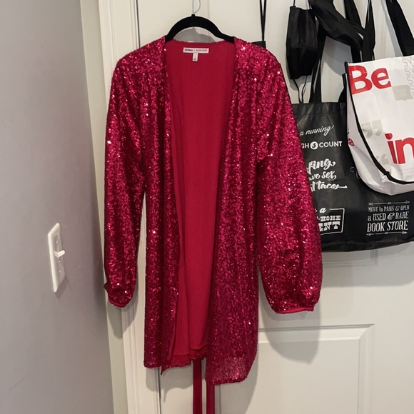 Olivia Culpo Express Surplice Pink Dress - Picture 2 of 3